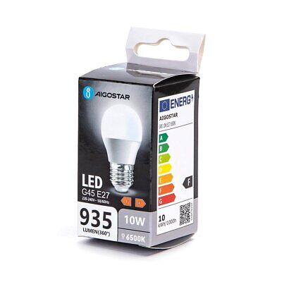 Lampada Led E27 G45 10W 935LM 6500K 45X80mm <ul><li><strong>Lampada