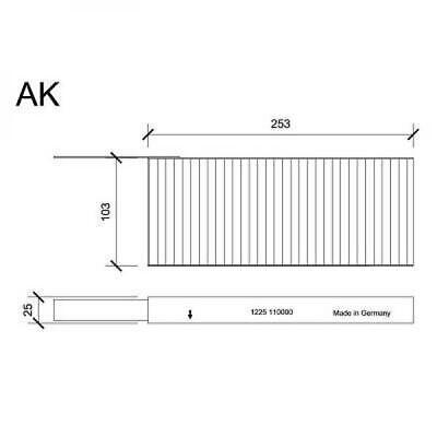 FILTRO ABITACOLO RENAU COMPATIBILE CON RENAULT Latitude 07.2010-