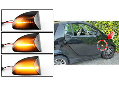 Kit Freccia Laterale a Led Side Marker Dinamica Lente Fume Fortwo W451 Co