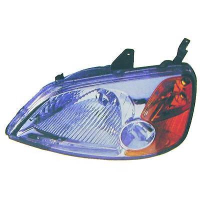 Faro fanale anteriore Sinistro CIVIC 01-03 2/4pt DEPO H4 per reg elettrica
