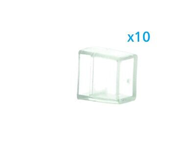 10 PZ Gommini PVC Termine Morbida 10X6 mm Per Chiusure Striscia Bobina Led