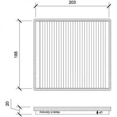 Filtro abitacolo antipolline SPARK 2009-