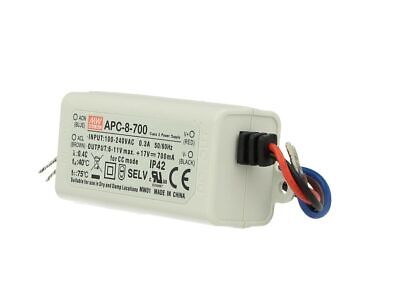 Led Driver CC MeanWell APC-8-700 Trasformatore 700mA 6V-11V DC 8W Corrente