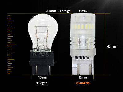 Lampada Led T20 7443 7440 Canbus Bianco 12V No Polarita IP67 Illuminazione 360