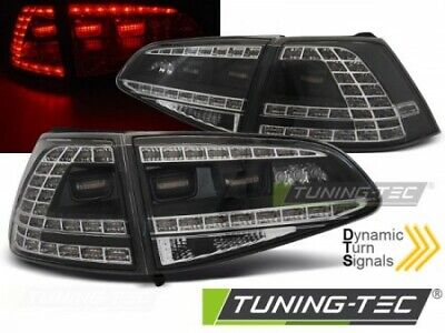 Coppia Set Fari Fanali Posteriori Led Tuning GOLF 7 13-17 Nero LED GTI