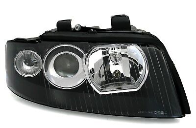 Coppia Fari Fanali Tuning Anteriori A4 8E B6 nero Xenon D1S+H7 00-04