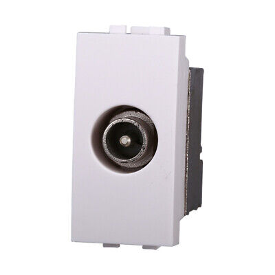 ETTROIT Connettore Presa TV Terminale Maschio Colore BIANCO Compatibile Con