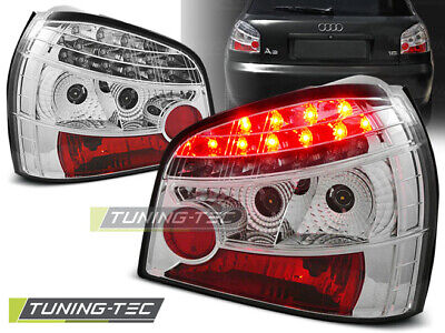 FANALI POSTERIORI A LED CROMATI per A3 08.96-08.00