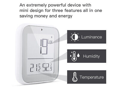 Bluetooth BLE Mesh Sensore Di Temperatura Umidita e Luce 3 In 1 APP Tuya