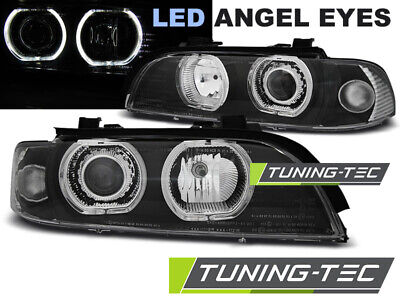 HEADLIGHTS ANGEL EYES LED BLACK fits E39 09.95-06.03