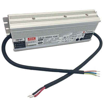 MeanWell HLG-320H-12A Alimentatore Led Driver CV CC IP67 264W 12V 22A Input