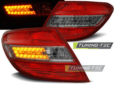 FANALI POSTERIORI A LED ROSSO FUMO per C-KLASA W204 BERLINA 07-10