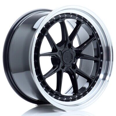Cerchi JR JR39 19x9,5 ET15-35 5H BLANK Glossy Black c/Machined Lip