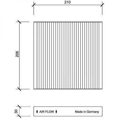 Filtro abitacolo antipolline LAGUNA/Vel Satis