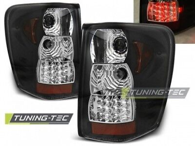Coppia Faro Fanale Tuning  GRAND CHEROKEE 99-05.05 Nero LED