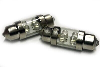 Coppia 2 Lampade Led T11 C5W Siluro 31mm Con 4 F3 Colore Blue Blu 12V 0,2W <p>