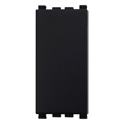 ETTROIT 2 Pezzi Copritasti Copriforo Falso Polo 1P Nero Compatibile Con Vimar