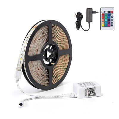 Kit Striscia Led RGB Smart Wi-F a Bassa Tensione 16.5W 5 Metri 300 1600 Lumens