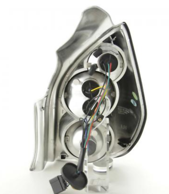 Coppia Fari Fanali Posteriori TUNING C2 2003-2010 NERI vetro trasparente