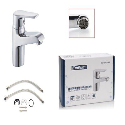 Kit Miscelatore Bagno Rubinetto Da Argento Cromato Misura 170x140mm <ul><li>Il