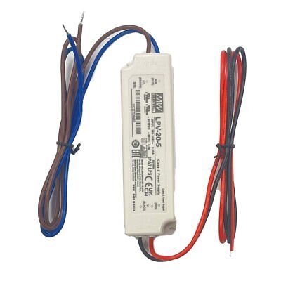 MeanWell LPV-20-5 Alimentatore Trasformatore CV 20W 5V 3A Impermeabile IP67