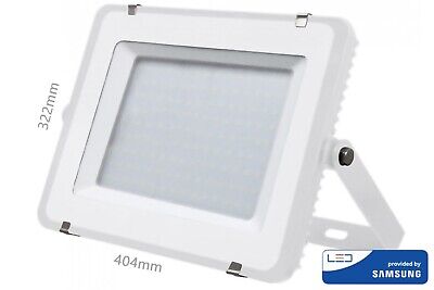 Faro Led Flood Light 150W IP65 Bianco Neutro Super Slim 52mm Carcassa Bianca