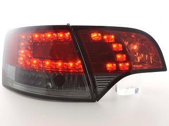 Coppia Fari Fanali Posteriori Tuning LED A4 Avant (8E) 04-08 rosso/nero
