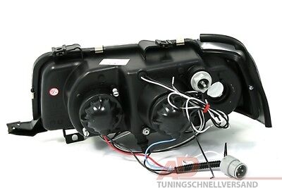 Coppia Angel Eyes Fari Fanali Anteriori Tuning per 80 B4 nero