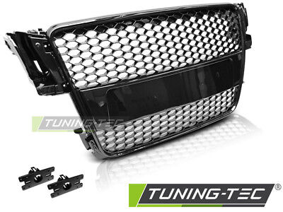 Griglia Calandra Anteriore Tuning A5 2007 > 06.2011 Nero Lucido RS-STYLE
