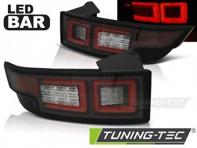 Coppia Fari Fanali Tuning EVOQUE 2011-  2018 Nero LED fibra  LTI