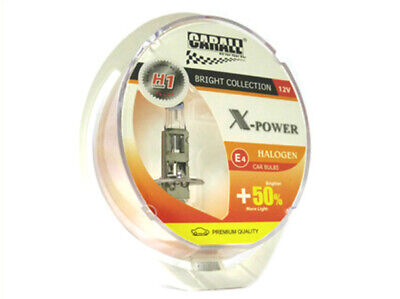 Coppia Lampada H1 12V 55W P14.5s X-Power +50% Luminosita Omaggio 2 T10 W5W Luci