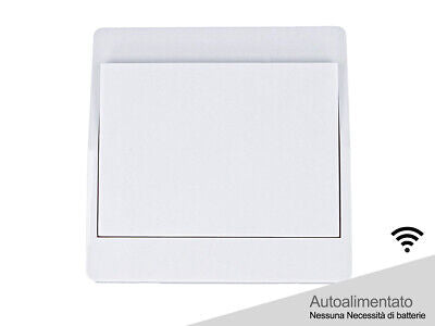 Interruttore RF Wireless Telecomando Senza Batteria Pila 1 Tasto Impermeabile