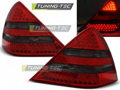 Coppia Fari Fanali Tuning Posteriori R170 SLK 04.96-04 Fume' Rosso LED