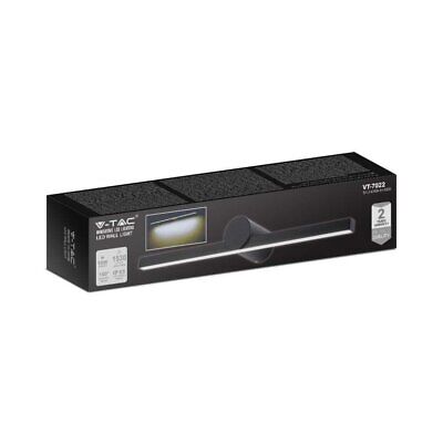 Lampada LED da Specchio Bagno 10W 1530LM Colore Nero 3000K 610X100X75mm IP65