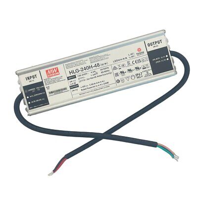 <p>MeanWell HLG-240H-48 Alimentatore Led Driver IP67 240W 48V 5A Input 220V e