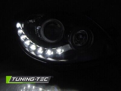 Coppia fari fanali anteriori TUNING dayline led TWINGO 2007-2011 neri H1+H1