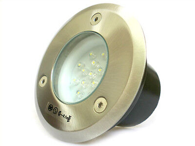 Faretto Led Calpestabile Segnapasso Rotondo da Pavimento Bianco Freddo 14 Led 22