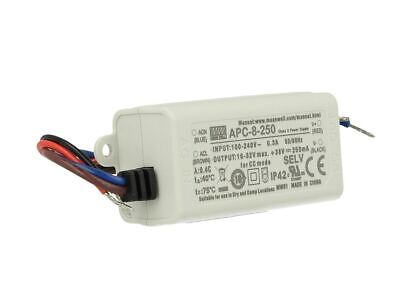 Led Driver CC MeanWell APC-8-250 Trasformatore 250mA 16V-32V DC 8W Corrente