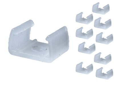 10 Clip Fissaggio Rigido Per Striscia Led Impermeabile Passo da 12mm Dimensione