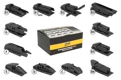 Kit 12 Attacchi plug Connettori Adattatori Raccordi Per Spazzole Tergicristallo