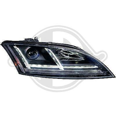 Coppia fari anteriori TUNING DRL TT 2006   2010 neri freccia dinamica ALOGENI H7