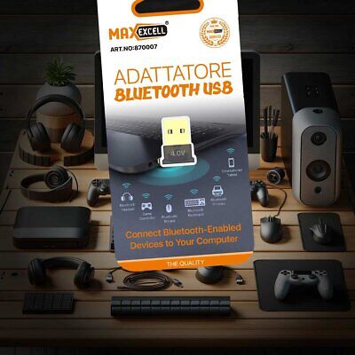 Adattatore Bluetooth 5.0 3Mbps Compatibile con Tutti Periferiche di Input
