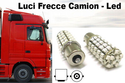 24V Lampada Led BA15S 1156 S25 68 Smd Arancione Luci Frecce Camion <p