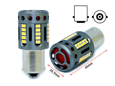 Lampada Led 1156 BA15S P21W 100% Canbus 12V 21W Effettiva Bianco 6000K Piedi