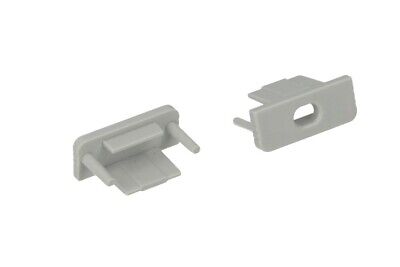 Coppia Tappi Tappini Termine Per Chiusure Profilo Barra Alluminio Tondo Slim