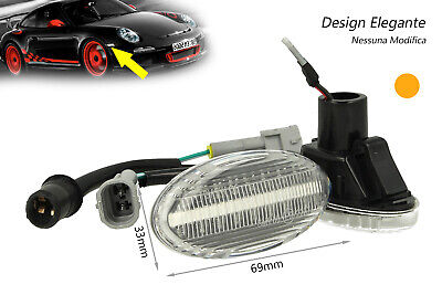 Kit Freccia Laterale a Led Side Marker Dinamica Lente Trasparente 2 3 5