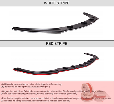 Fiesta MK7 Facelift 2013+ Spoiler SPLITTER Sottoparaurti Nero Satinato