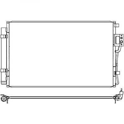 Condensatore clima SANTA FE 01/2009 24i 976061U100 675x430
