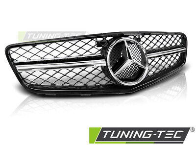 GRILLE SPORT GLOSSY BLACK CHROME fits W204 07-14