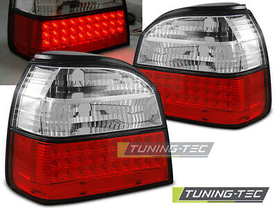 FANALI POSTERIORI A LED ROSSO BIANCO per GOLF 3 09.91-08.97